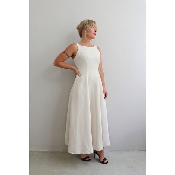 2000's Vintage Banana Republic Linen Dress ~ Women's XS SM 2 4  Summer Sundress - Picture 10 of 12